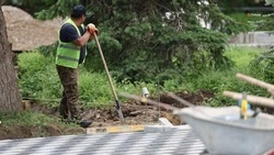 Благоустройство парковой зоны в селе Туркменского округа достигает 30%