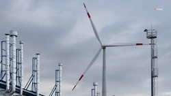 Ветроэлектростанцию строят в Туркменском округе